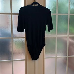 H&M Black Bodysuit Short Sleeve Top